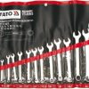 Bộ cờ lê vòng miệng hệ mét 15 chi tiết 6-27mm Yato YT-0065 Bộ cờ lê vòng miệng hệ mét 15 chi tiết 6-27mm Yato YT-0065