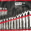 Bộ cờ lê vòng miệng hệ mét 17 chi tiết Yato YT-0067 Bộ cờ lê vòng miệng hệ mét 17 chi tiết Yato YT-0067