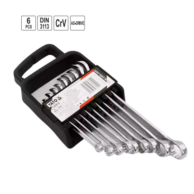 Bộ 6 Cờ Lê Vòng Miệng YATO YT-03605 (8-15mm) Bộ 6 Cờ Lê Vòng Miệng YATO YT-03605 (8-15mm)