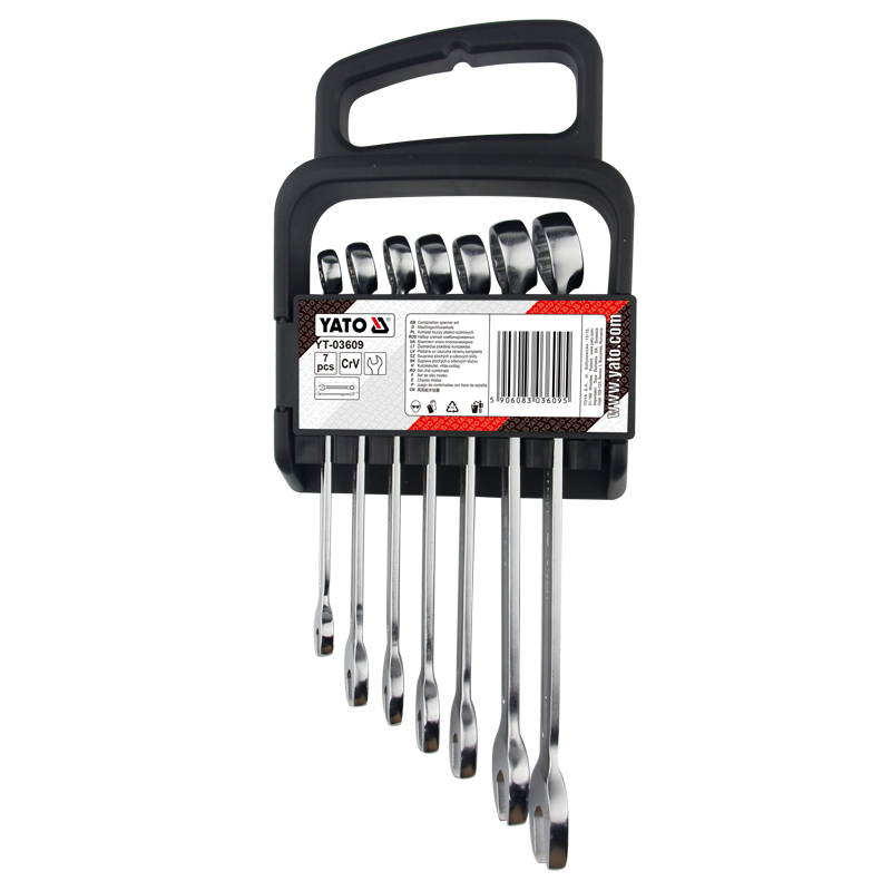 Bộ cờ lê vòng miệng 7 chi tiết 10-19mm Yato YT-03609 - Ba Lan Bộ cờ lê vòng miệng 7 chi tiết 10-19mm Yato YT-03609 - Ba Lan