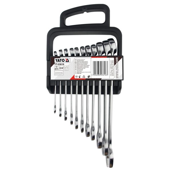 Bộ cờ lê vòng miệng 11 chi tiết 8-22mm YATO YT-03616