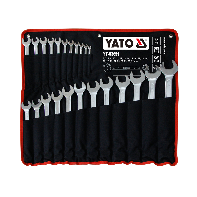 Bộ cờ lê vòng miệng 23 chi tiết 6-32mm Yato YT-03651 - Ba Lan Bộ cờ lê vòng miệng 23 chi tiết 6-32mm Yato YT-03651 - Ba Lan