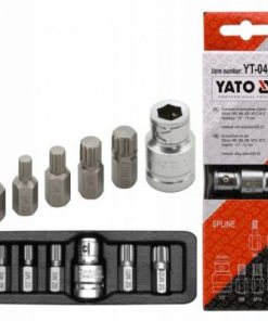 Bộ Đầu Bít Spline (M) 6 Chi Tiết YATO YT-0414 Bộ Đầu Bít Spline (M) 6 Chi Tiết YATO YT-0414