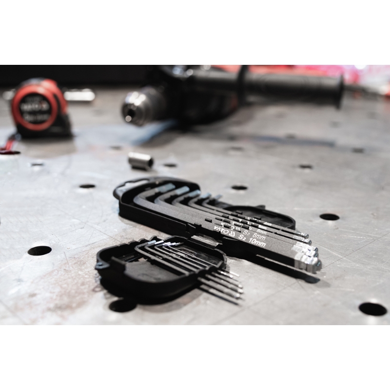 Bộ Lục Giác Đầu Bi 10 Chi Tiết YATO YT-0560 Bộ Lục Giác Đầu Bi 10 Chi Tiết YATO YT-0560