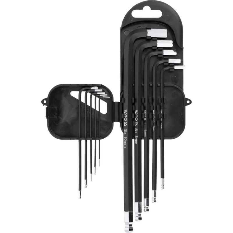 Bộ Lục Giác Đầu Bi 10 Chi Tiết YATO YT-0561 Bộ Lục Giác Đầu Bi 10 Chi Tiết YATO YT-0561