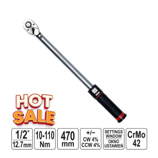 Cờ lê Cân Lực Cơ 1/2" (12.7mm) YATO YT-07607 (10-110 Nm) Cờ lê Cân Lực Cơ 1/2" (12.7mm) YATO YT-07607 (10-110 Nm)