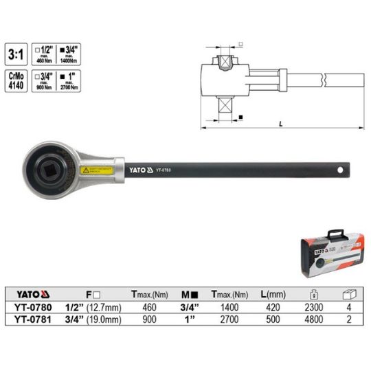 Cờ lê Nhân Lực YATO (Torque Multiplier) Cờ lê Nhân Lực YATO (Torque Multiplier)
