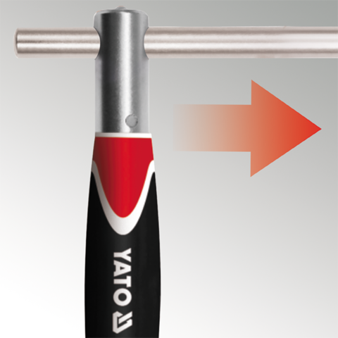 Tay vặn chữ T linh hoạt đầu 1/4"-3/8"-1/2" Yato - Ba Lan Tay vặn chữ T linh hoạt đầu 1/4"-3/8"-1/2" Yato - Ba Lan