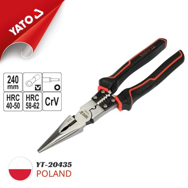 Kìm Nhọn Đa Năng (Multifunctional pliers) YATO YT-20435