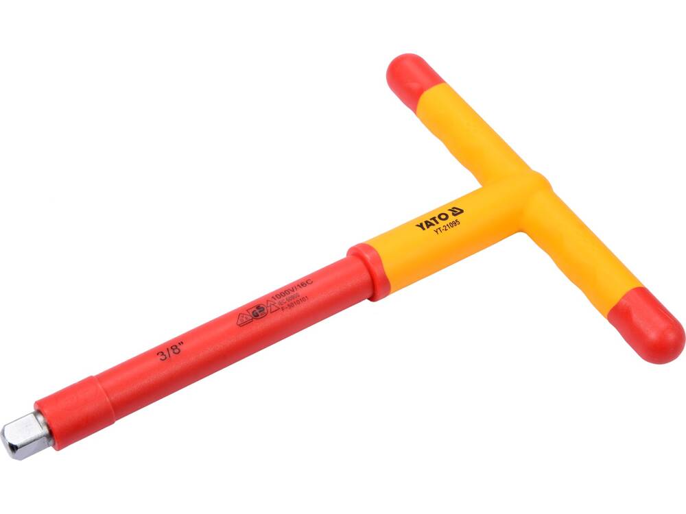 T Vặn Cách Điện 3/8", 1/2" 1000V VDE Yato YT-21095, YT-21096 T Vặn Cách Điện 3/8", 1/2" 1000V VDE Yato YT-21095, YT-21096