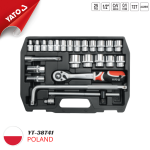 Bộ tuýp tay vặn 1/2" 25 món Yato YT-38741 - Ba Lan