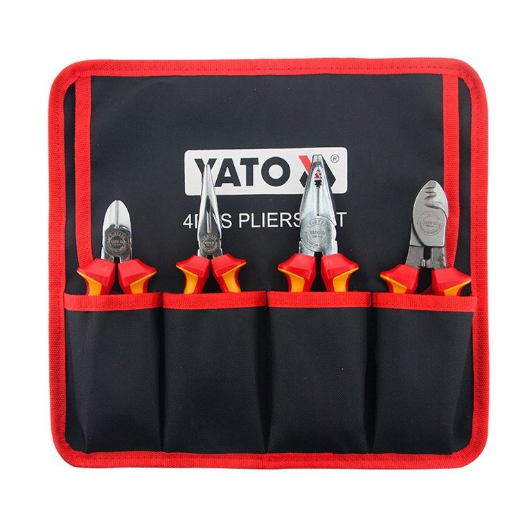 Bộ Kìm Cách Điện YATO YT-39623 – 4 Chi Tiết VDE 1000V, Tiêu Chuẩn Đức Bộ Kìm Cách Điện YATO YT-39623 – 4 Chi Tiết VDE 1000V, Tiêu Chuẩn Đức