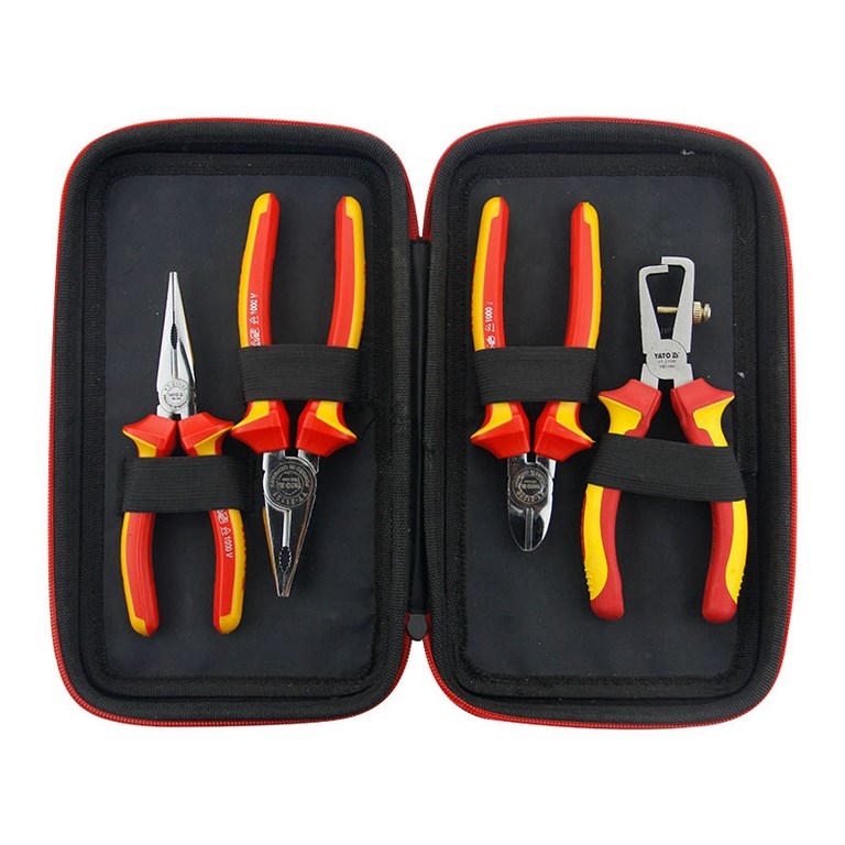 Bộ Kìm Cách Điện YATO YT-39626 – 4 Chi Tiết VDE 1000V, Tiêu Chuẩn Đức Bộ Kìm Cách Điện YATO YT-39626 – 4 Chi Tiết VDE 1000V, Tiêu Chuẩn Đức