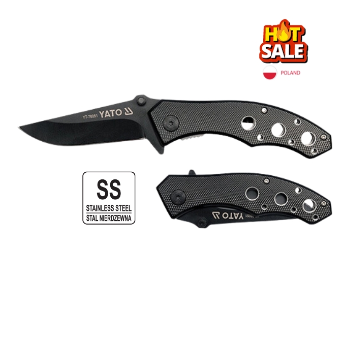 Dao Gấp YATO YT-76051 – Lưỡi Thép Không Gỉ, Thiết Kế Chắc Chắn, Tiện Lợi Bỏ Túi Dao Gấp YATO YT-76051 – Lưỡi Thép Không Gỉ, Thiết Kế Chắc Chắn, Tiện Lợi Bỏ Túi