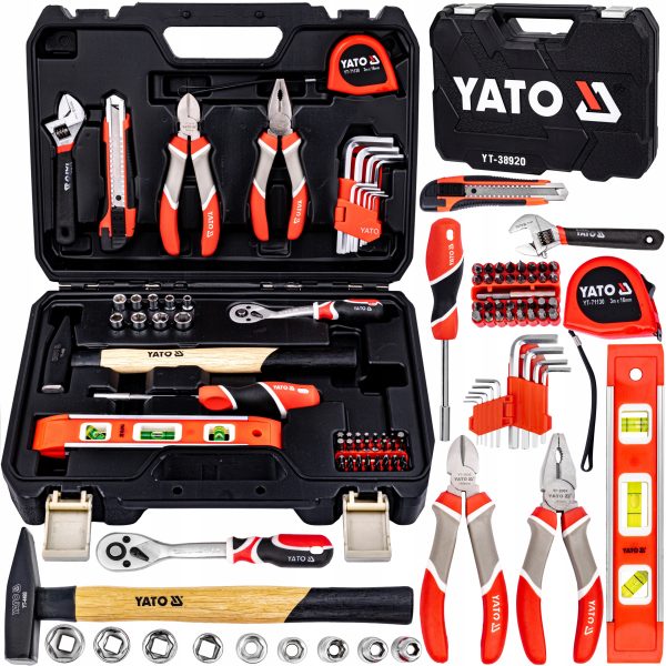 Bộ dụng cụ sửa chữa tổng hợp 1/4" 60 chi tiết Yato YT-38920 Bộ dụng cụ sửa chữa tổng hợp 1/4" 60 chi tiết Yato YT-38920