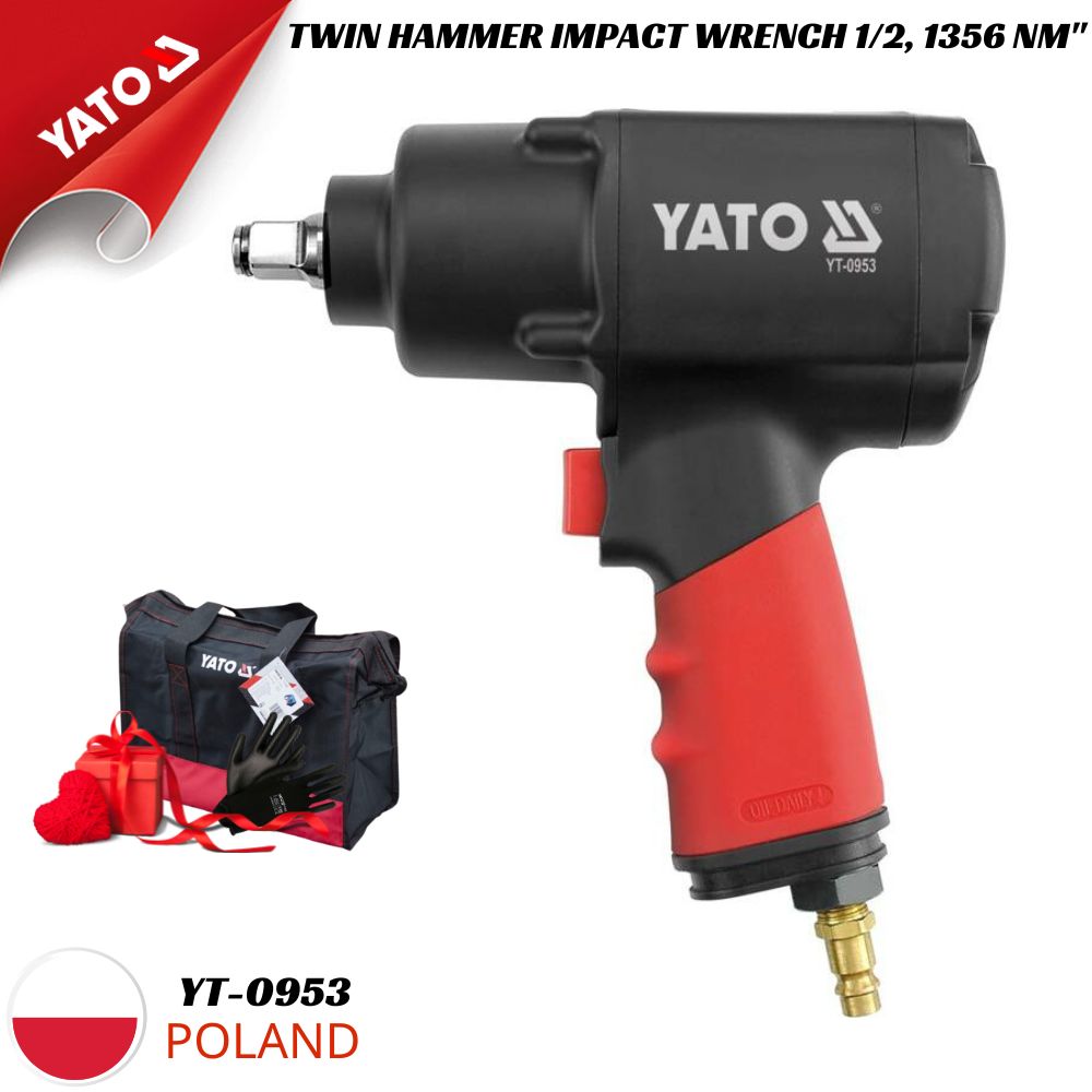 Súng siết bu lông 1/2 inch 1356Nm Yato YT-0953 Súng siết bu lông 1/2 inch 1356Nm Yato YT-0953