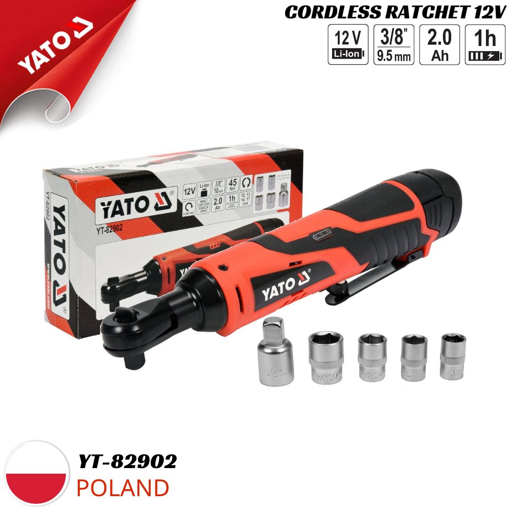 Súng Vặn Bu Lông Ngang Pin 45Nm Yato YT-82902 (2Ah+Sạc) Súng Vặn Bu Lông Ngang Pin 45Nm Yato YT-82902 (2Ah+Sạc)