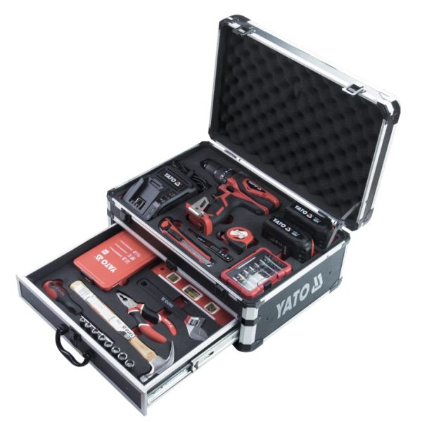 Máy Khoan Vặn Vít Pin 42Nm Yato YT-44251 (Full Set 96PCS)