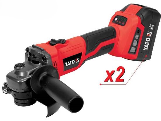 Máy Mài Cắt Góc Pin 125mm Yato YT-828295 (2x4Ah+Sạc)