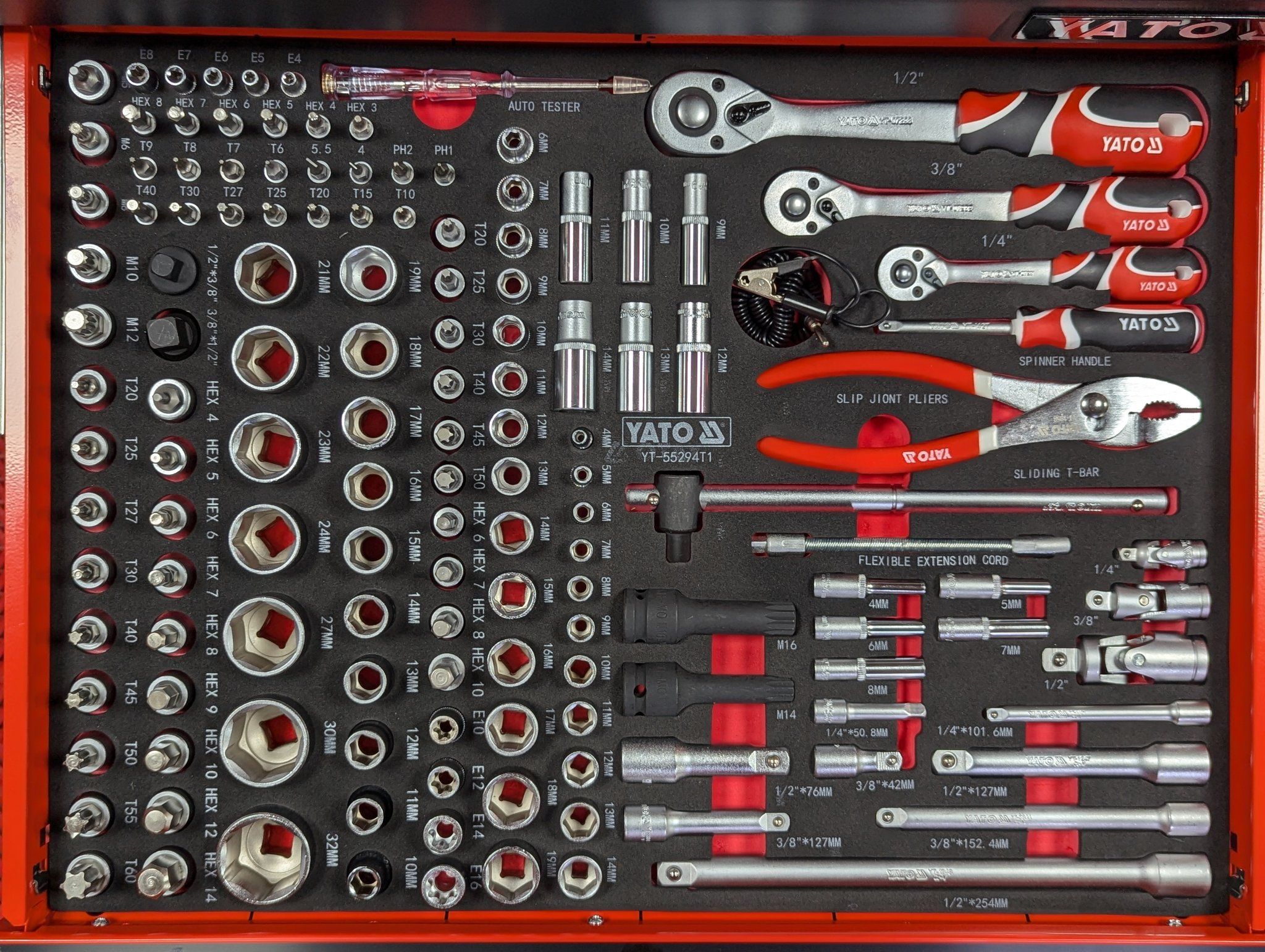 Tủ đồ nghề sửa xe BMW 261 chi tiết Yato YT-55295 Tủ đồ nghề sửa xe BMW 261 chi tiết Yato YT-55295