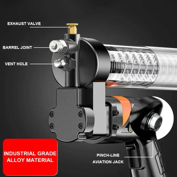 Máy Bơm Mỡ Pin 600cc KOCU GZ-D714 Máy Bơm Mỡ Pin 600cc KOCU GZ-D714