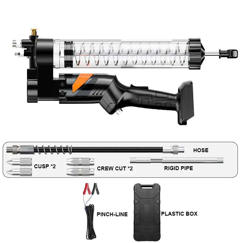 Máy Bơm Mỡ Pin 600cc KOCU GZ-D714 Máy Bơm Mỡ Pin 600cc KOCU GZ-D714
