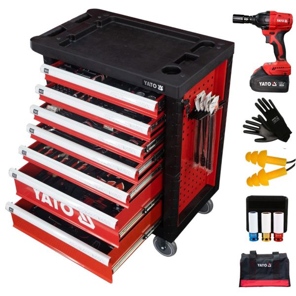 Tủ Đồ Nghề Sửa Chữa Dịch Vụ Ô tô 400 Chi Tiết Yato YT-55302