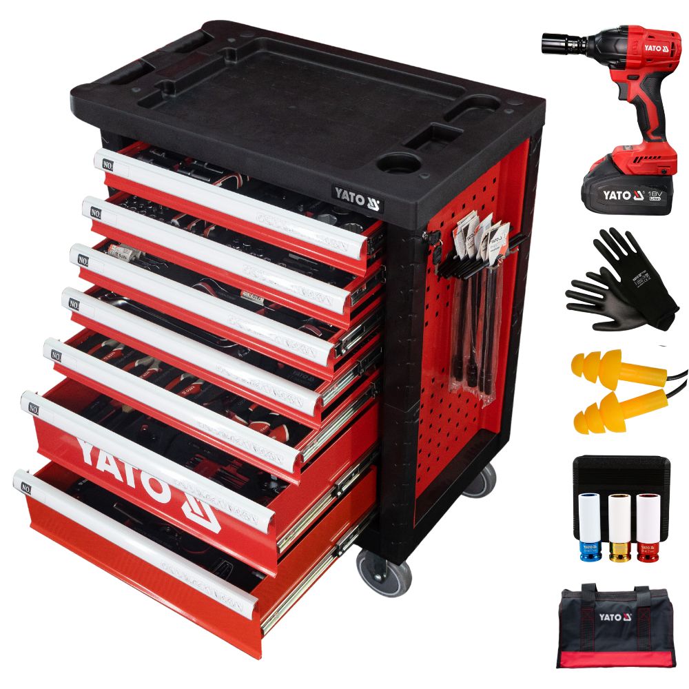 Tủ Đồ Nghề Sửa Chữa Dịch Vụ Ô tô 400 Chi Tiết Yato YT-55302 Tủ Đồ Nghề Sửa Chữa Dịch Vụ Ô tô 400 Chi Tiết Yato YT-55302