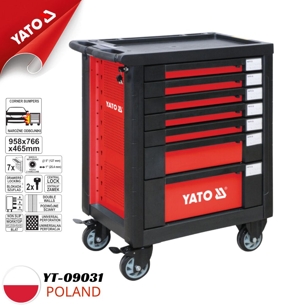 Tủ Đựng Đồ Nghề 7 Ngăn Yato YT-09031 Tủ Đựng Đồ Nghề 7 Ngăn Yato YT-09031