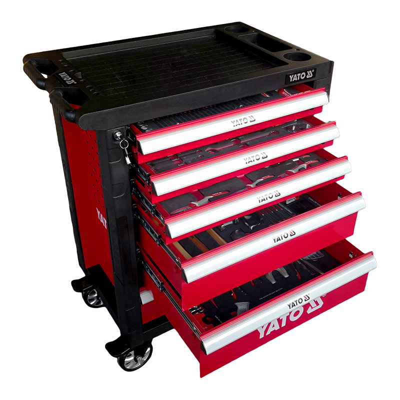 Tủ đồ nghề làm lốp ô tô 109 chi tiết Yato YT-55304 Tủ đồ nghề làm lốp ô tô 109 chi tiết Yato YT-55304