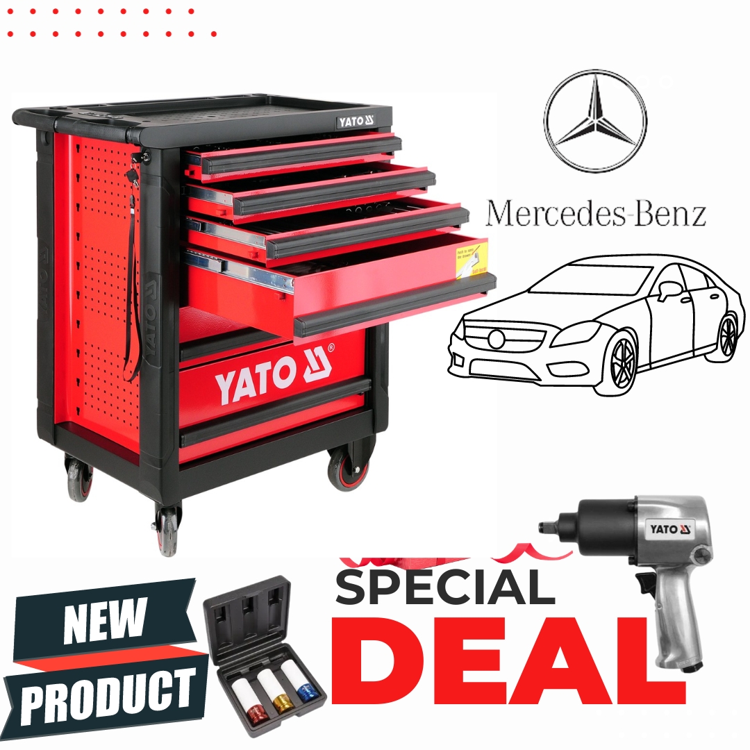 Tủ đồ nghề sửa xe Mercedes Benz 264 chi tiết Yato YT-55296 Tủ đồ nghề sửa xe Mercedes Benz 264 chi tiết Yato YT-55296