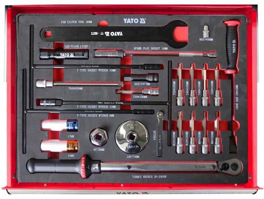 Tủ đồ nghề sửa xe Porsche 268 chi tiết Yato YT-55297 Tủ đồ nghề sửa xe Porsche 268 chi tiết Yato YT-55297