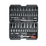 Bộ Khẩu Tay Vặn 1/4 inch 56 Chi Tiết Yato YT-14501