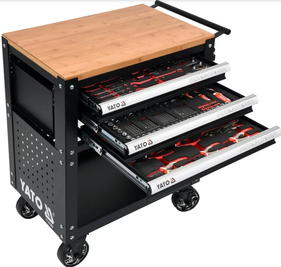 Tủ đồ nghề sửa ô tô 162 chi tiết Yato YT-55280 Tủ đồ nghề sửa ô tô 162 chi tiết Yato YT-55280
