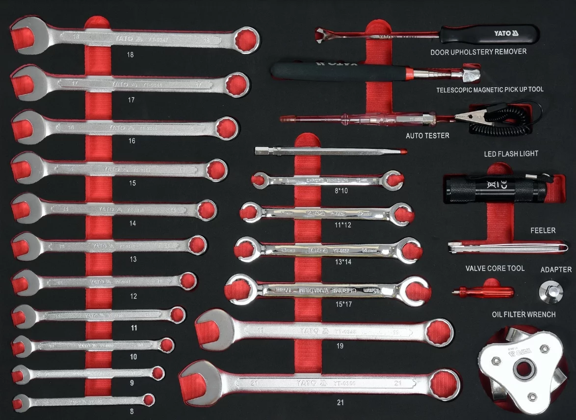 Tủ đồ nghề sửa ô tô 162 chi tiết Yato YT-55280 Tủ đồ nghề sửa ô tô 162 chi tiết Yato YT-55280