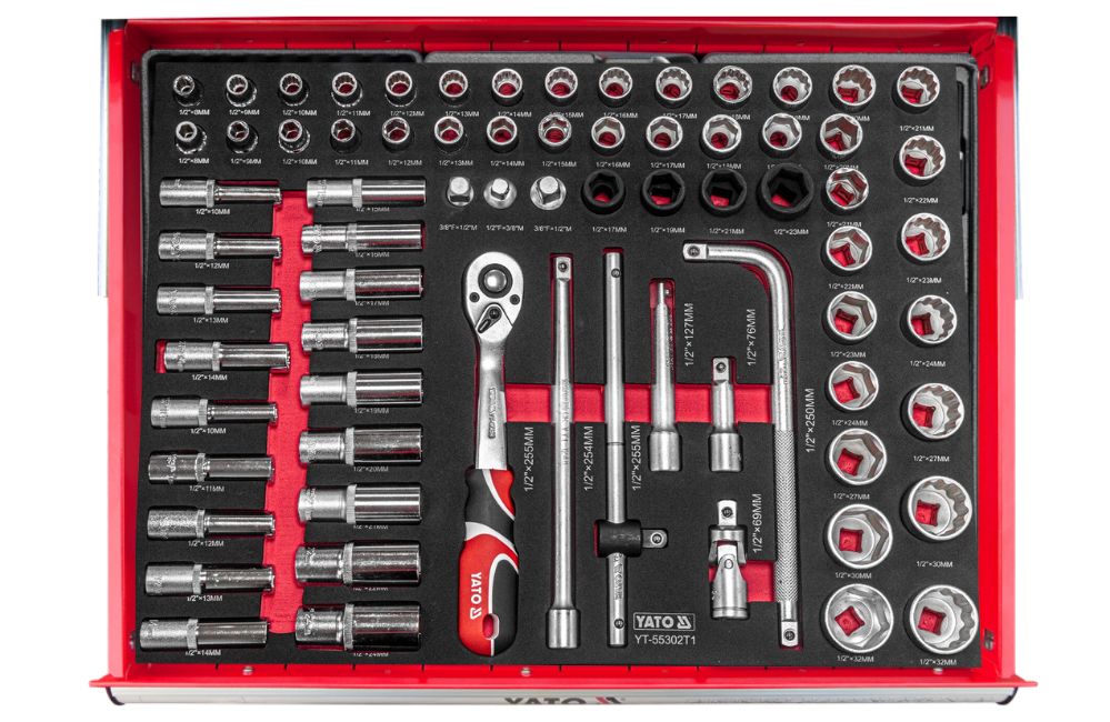 Tủ Đồ Nghề sửa Chữa Ô tô 426 Chi Tiết Yato YT-55309 Tủ Đồ Nghề sửa Chữa Ô tô 426 Chi Tiết Yato YT-55309