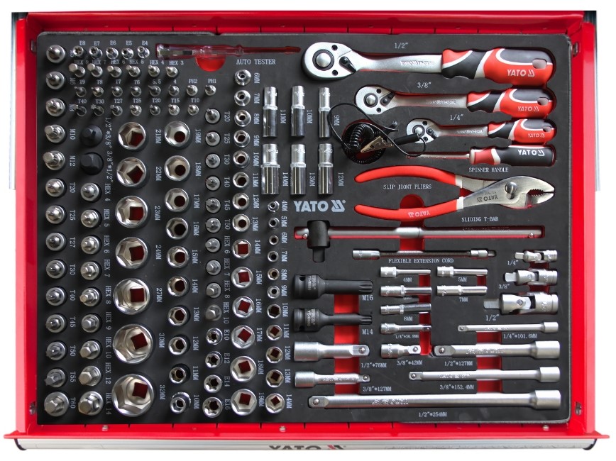 Tủ đồ nghề sửa xe Mercedes Benz 264 chi tiết Yato YT-55296 Tủ đồ nghề sửa xe Mercedes Benz 264 chi tiết Yato YT-55296