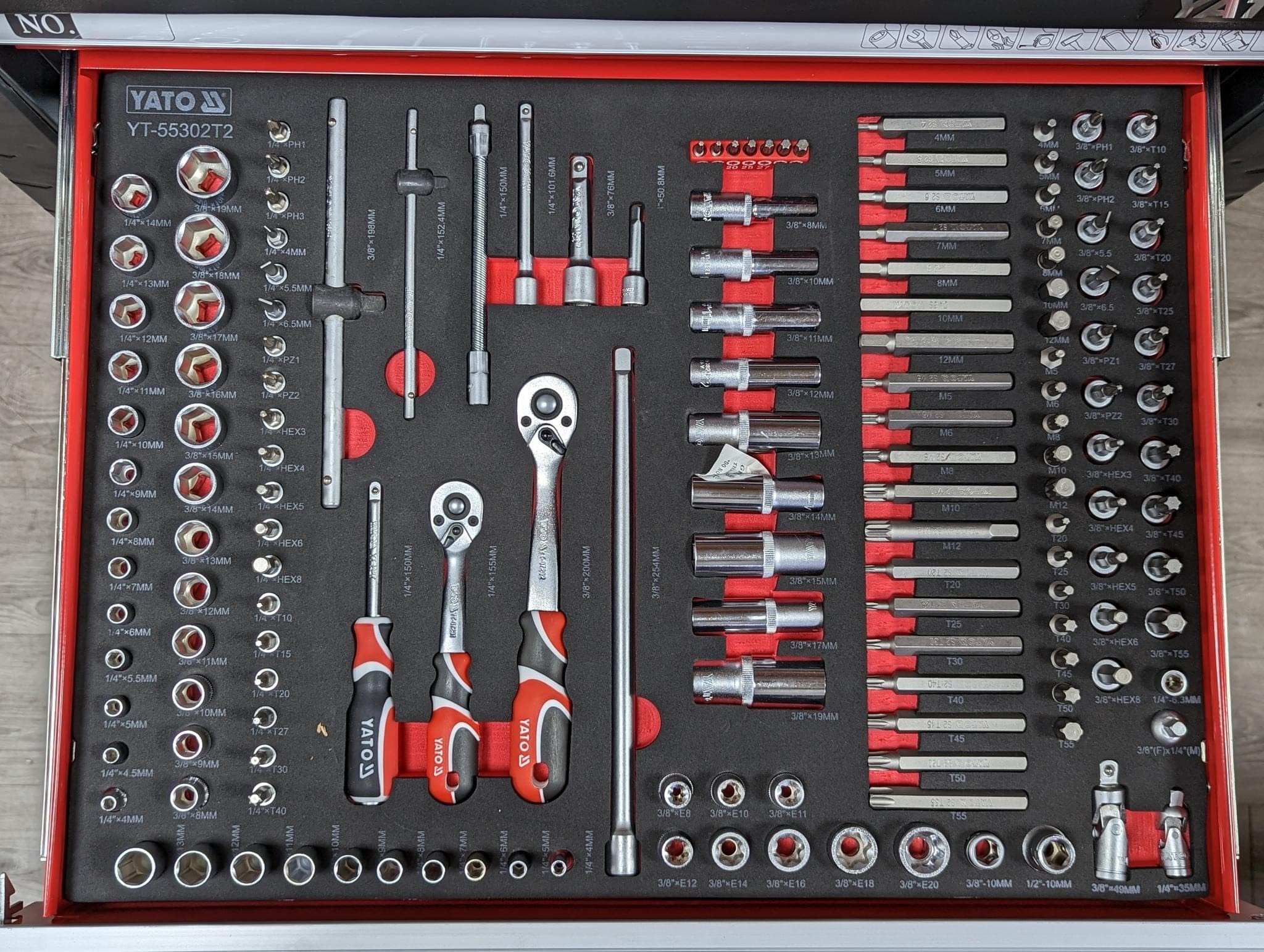 Tủ Đồ Nghề Sửa Chữa Dịch Vụ Ô tô 400 Chi Tiết Yato YT-55302 Pro Tủ Đồ Nghề Sửa Chữa Dịch Vụ Ô tô 400 Chi Tiết Yato YT-55302 Pro