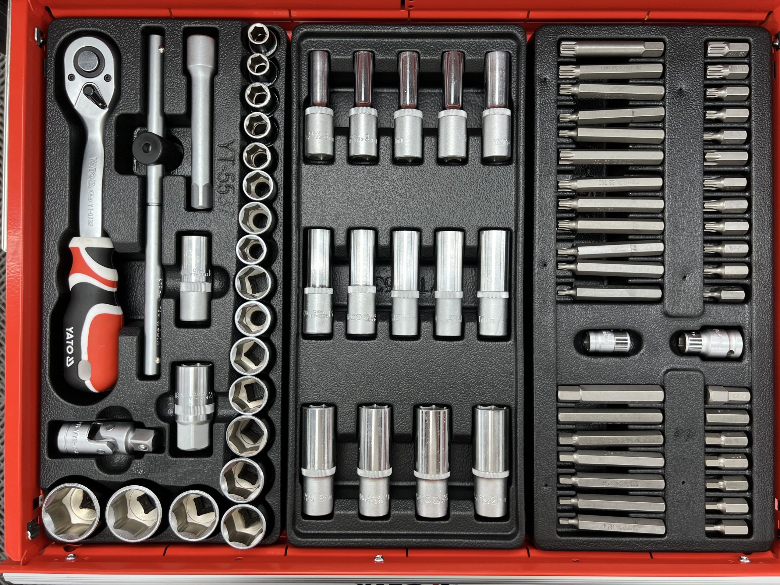 Tủ Đồ Nghề Sửa Chữa 185 Chi Tiết Yato YT-55307 Tủ Đồ Nghề Sửa Chữa 185 Chi Tiết Yato YT-55307