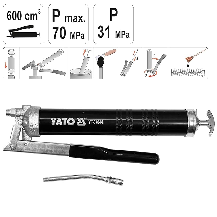 Bơm Mỡ Cầm Tay 600ml Yato YT-07044 Bơm Mỡ Cầm Tay 600ml Yato YT-07044