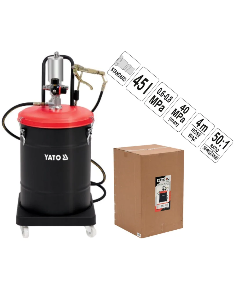 Máy Bơm Mỡ 45 Lít Yato YT-07069 Máy Bơm Mỡ 45 Lít Yato YT-07069