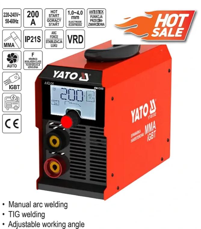 Máy Hàn Biến Tần 200A Yato YT-81352 Máy Hàn Biến Tần 200A Yato YT-81352