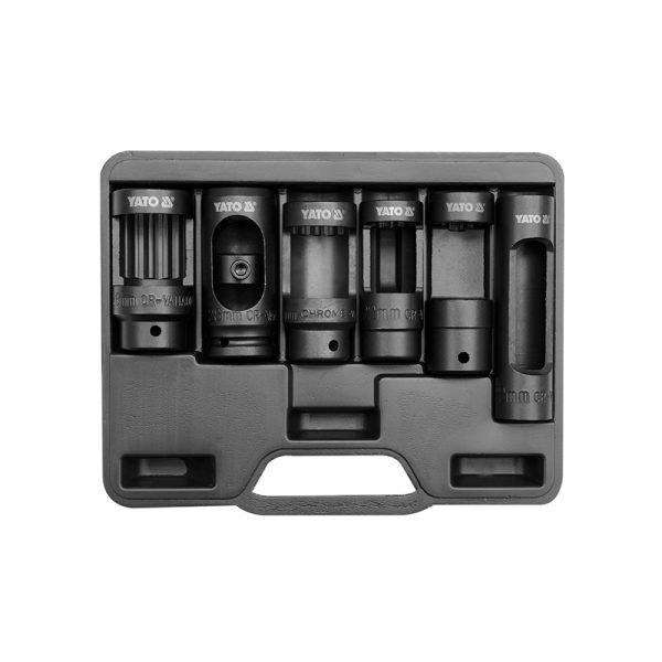 Bộ Đầu Khẩu Kim Phun Diesel YATO YT-0622 (6 Chi Tiết): Chuyên Biệt Cho Sửa Chữa Hệ Thống Phun Nhiên Liệu