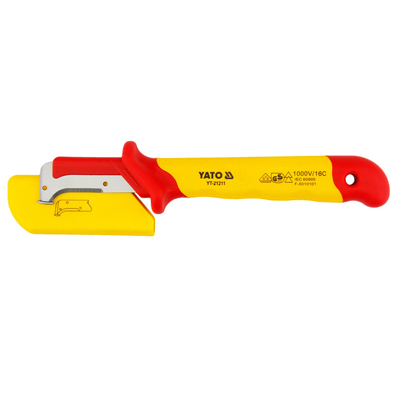 Dao Tháo Vỏ Cách Điện YATO YT-21211 (1000V) Dao Tháo Vỏ Cách Điện YATO YT-21211 (1000V): Công Cụ Chuyên Dụng Tách Vỏ Cáp An Toàn