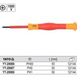 Tua Vít Bake (Phillips) Chính Xác Cách Điện YATO YT-28086 đến YT-28088: Chuẩn An Toàn 1000V Cho Điện Tử & Vi Mạch