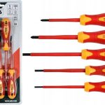 Bộ Tua Vít Cách Điện YATO YT-2827 (5 Món): Đa Dạng Chuẩn, S2 HRC 56-60, An Toàn 1000V