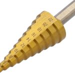 Mũi Khoan Bậc YATO HSS 4241 Phủ Titanium (YT-44743 đến YT-44748): Khoan Đa Năng, Chính Xác và Bền Bỉ