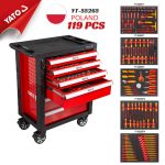 Tủ Đồ Nghề Sửa Chữa Cách Điện 119 Chi Tiết YATO YT-55265 (VDE 1000V): Giải Pháp Toàn Diện và An Toàn Tuyệt Đối Cho Xưởng Điện Chuyên Nghiệp