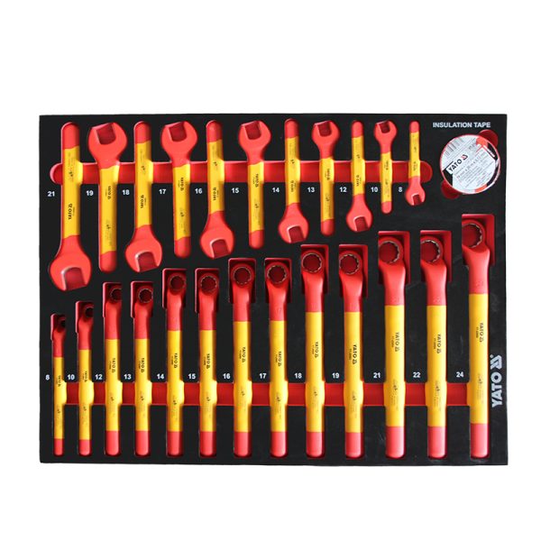 Bộ Cờ Lê Cách Điện YATO YT-55305T1 (VDE 1000V): Chuyên Gia Siết Mở An Toàn Cho Môi Trường Điện