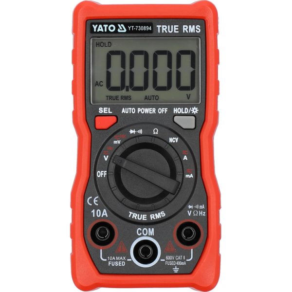 Đồng Hồ Vạn Năng Kỹ Thuật Số YATO YT-730894: True RMS, An Toàn và Tiện Ích Tối Đa